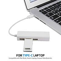 Macbook Fast Ethernet Adapter USB 2.0 Type-C 3 Port HUB RJ45 100Mbps for MacBook