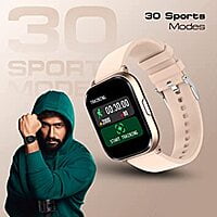 Fire-Boltt BSW021 Ninja 2 SpO2 Full Touch Smartwatch with 30 Workout Modes, Heart Rate Tracking, and 100+ Cloud Watch Faces, 7 Days of extensive Battery, Rose Gold