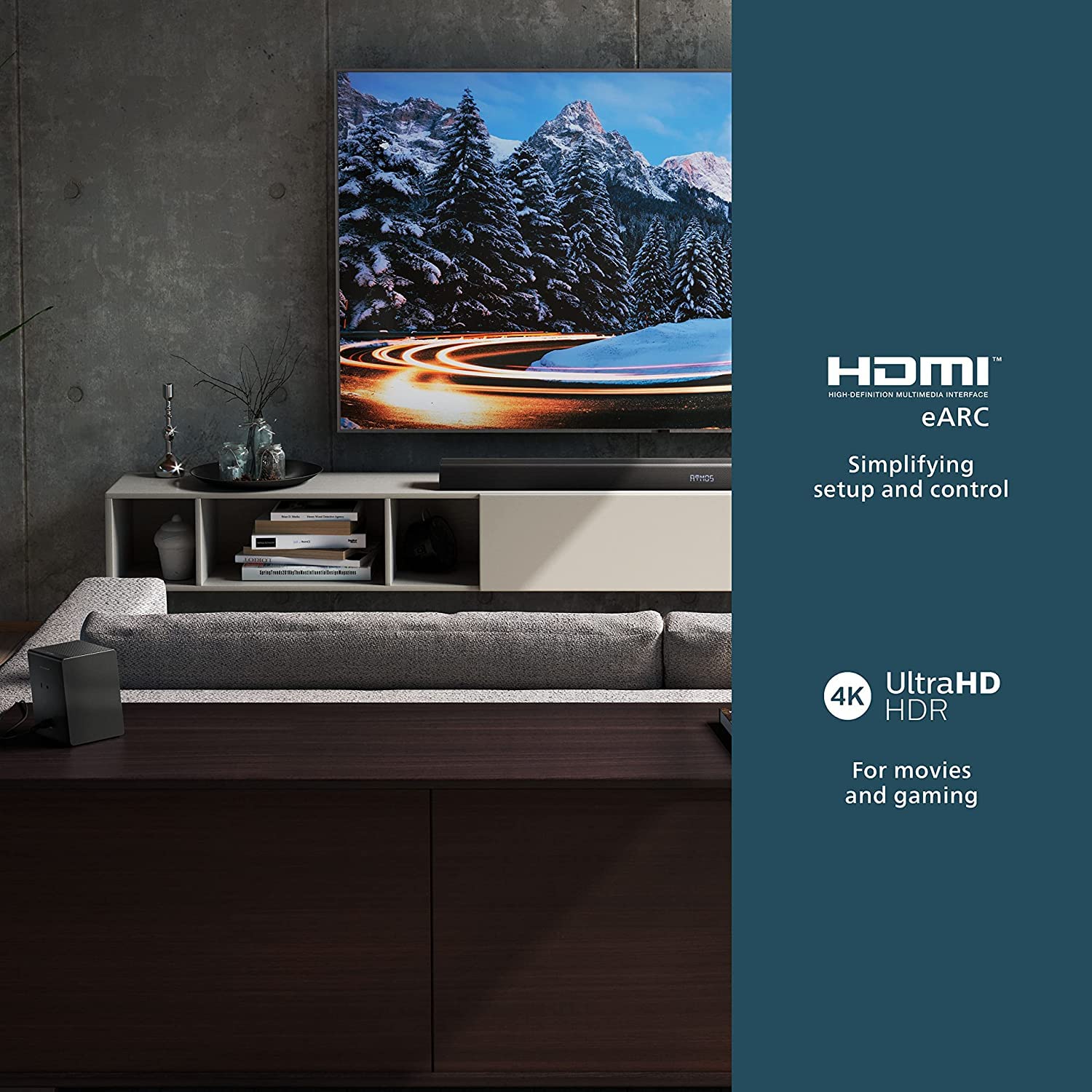 Philips TAB8967 Soundbar with Dolby Atmos Wireless Subwoofer