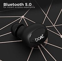 boAt Airdopes 121v2 True Wireless Earbuds with Upto 14 Hours Playback, 8MM Drivers (Black)
