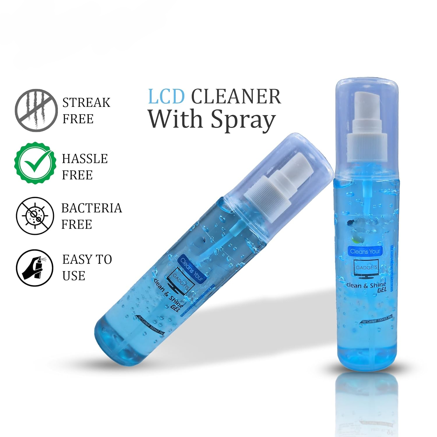 Screen Cleaner Fluid Gel (100ml) -for LCD & LED TV, Monitor, Mobile, Laptop, Tab, MacBook, Camera Lenses, Mica Sheets, Car Windows with Fiber Cloth Screen Cleaner Fluid Gel (100ml) -for LCD & LED TV, Monitor, Mobile, Laptop, Tab, MacBook, Camera Lenses, Mica Sheets, Car Windows with Fiber Cloth