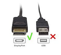 DisplayPort (DP) Male to HDMI Female Adapter 1080 @ 60Hz Converter for PC/Laptop/Projector/HDTV