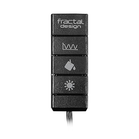 Fractal Design Adjust R1 Controller Compatible with Standard 5V ARGB LED Fans Strips and Devices – Black