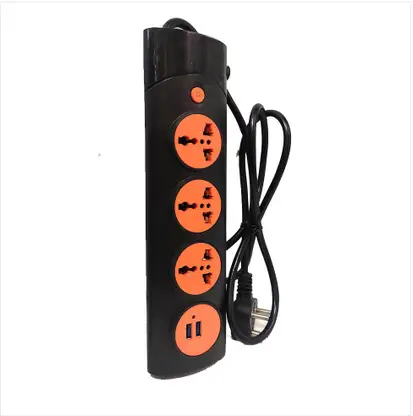 Spike Extension Board AD 516U With Universal Socket USB Charging Port, 1.5m Long Cord, 3 Pin Multi Plug for Office and Home Appliances