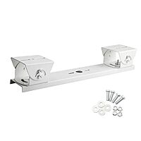 Dual CCTV Camera L-Shaped Mount Bracket, Adjustable with 1 to 2 Horizontal Cross Bar for Dome/IP/Surveillance Cameras Dual CCTV Camera L-Shaped Mount Bracket, Adjustable with 1 to 2 Horizontal Cross Bar for Dome/IP/Surveillance Cameras