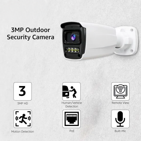 Bullet Camera IP Camera (Outdoor) | Smart Bullet Camera,Motion Detection | Color View | Low Illumination CMOS Image Sensor Bullet Camera IP Camera (Outdoor) | Smart Bullet Camera,Motion Detection | Color View | Low Illumination CMOS Image Sensor