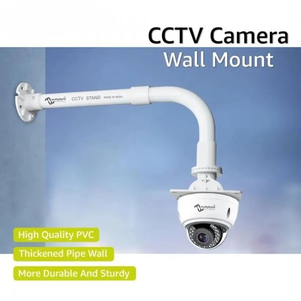 CCTV Camera Stand | L-Type Wall & Ceiling Mount | Indoor & Outdoor Security Camera Bracket