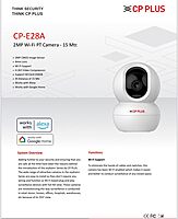 CP PLUS CP-E28A Full HD Wi-Fi PT Camera with 360 degree View, 2-Way Talk & Night Vision Security Camera (128 GB, 1 Channel) CP PLUS CP-E28A Full HD Wi-Fi PT Camera with 360 degree View, 2-Way Talk & Night Vision Security Camera (128 GB, 1 Channel)