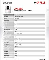 CP PLUS CP-E28A Full HD Wi-Fi PT Camera with 360 degree View, 2-Way Talk & Night Vision Security Camera (128 GB, 1 Channel) CP PLUS CP-E28A Full HD Wi-Fi PT Camera with 360 degree View, 2-Way Talk & Night Vision Security Camera (128 GB, 1 Channel)