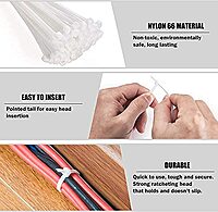 Cable Tie | Heat Resistant Cable Zip Ties | Self-Locking Cable Organizer | Anti - Slip Wire Organizer | For Indoor & Outdoor Use - (Pack Of 100) Cable Tie | Heat Resistant Cable Zip Ties | Self-Locking Cable Organizer | Anti - Slip Wire Organizer | For Indoor & Outdoor Use - (Pack Of 100)