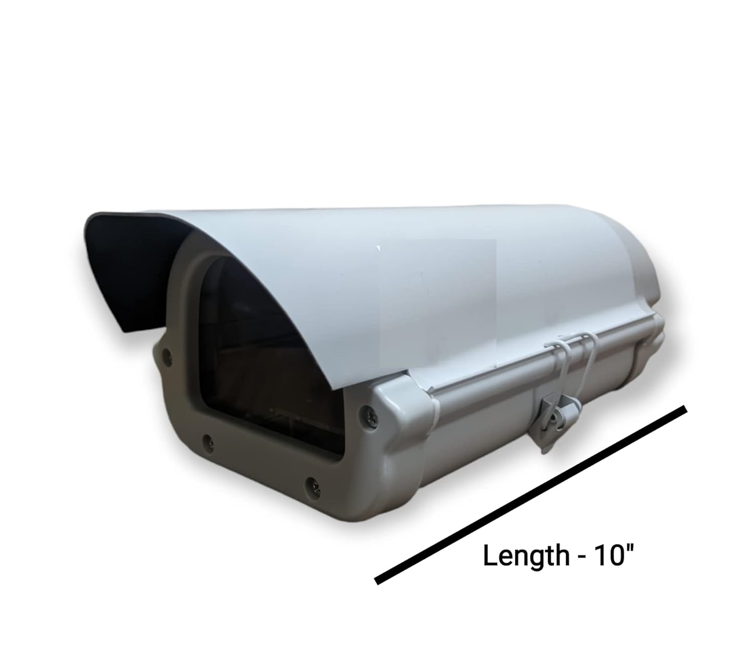 CCTV Security Camera housing , Waterproof/Dustproof/Rainproof Bullet Camera Enclosure for Outdoor Mounting Purpose, Size - 10" (25.4cm) Iron-Metal with Side Locking System CCTV Security Camera housing , Waterproof/Dustproof/Rainproof Bullet Camera Enclosure for Outdoor Mounting Purpose, Size - 10" (25.4cm) Iron-Metal with Side Locking System