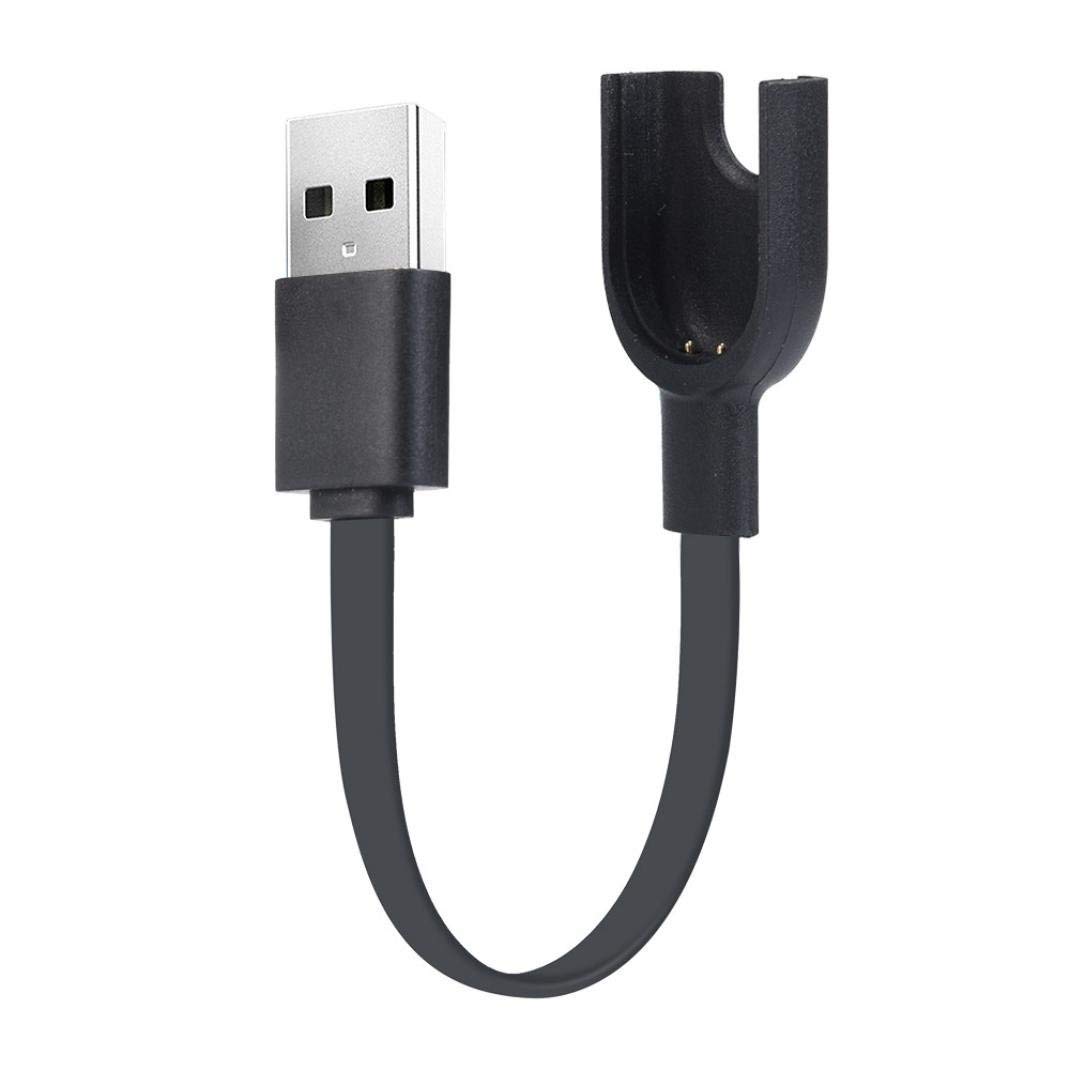 Xiaomi Mi Band 3 USB Charger Cable – Replacement Charging Dock with Copper Contacts, Portable Fast Charge Cord Compatible with Mi Band 3 Smart Bracelet