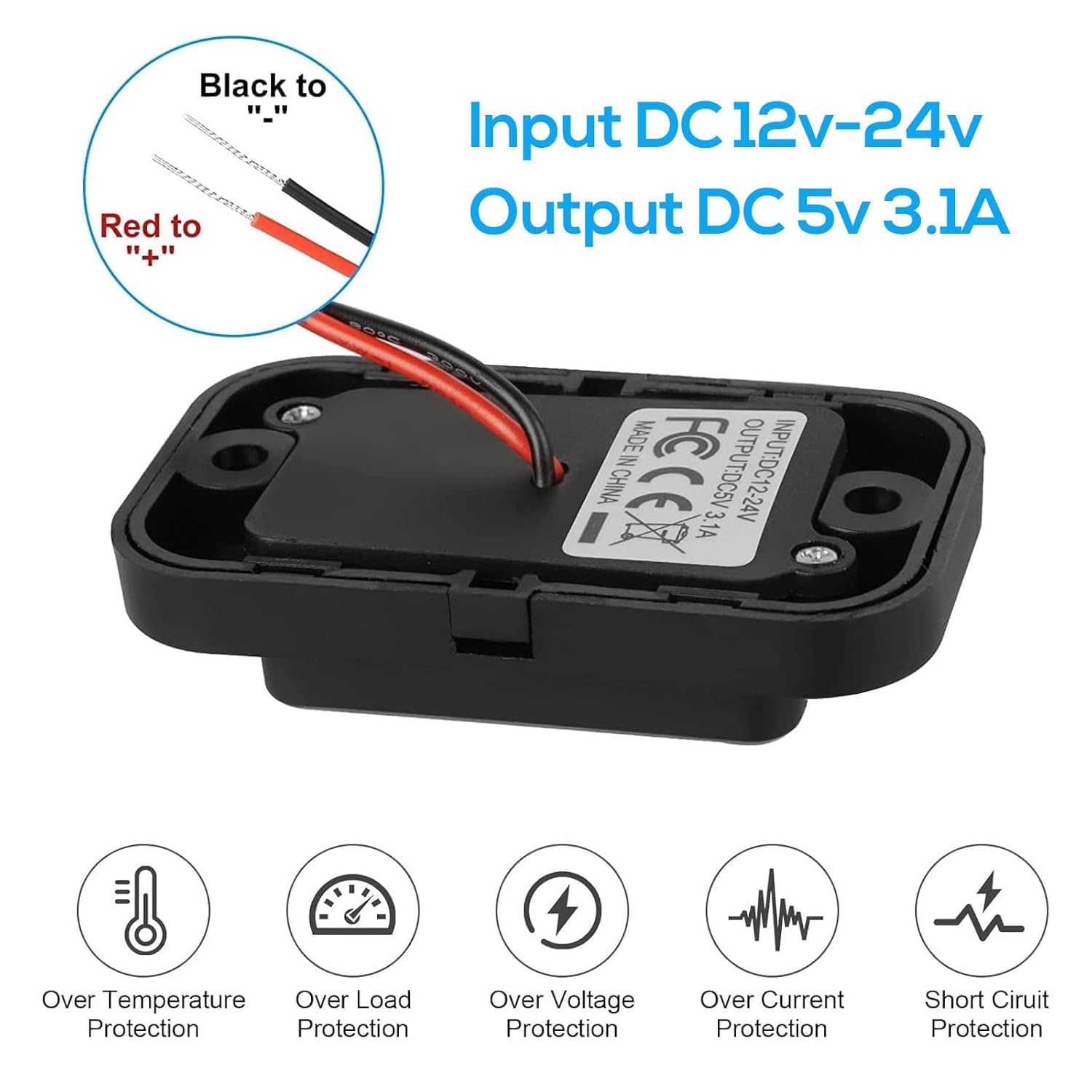 USB Outlet 12V RV , QC3.0 USB A Port & USB C Port Surface Mount Charging Socket Panel for Car Marine Motorcycle USB Outlet 12V RV , QC3.0 USB A Port & USB C Port Surface Mount Charging Socket Panel for Car Marine Motorcycle
