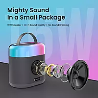 Portronics Dash 3 16W Bluetooth Speaker with Wireless Karaoke