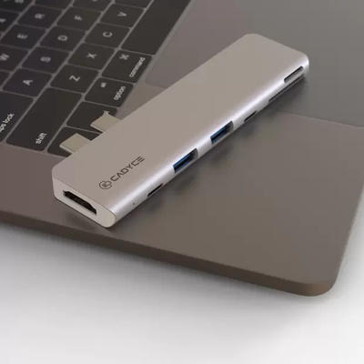 Dual USB-C Mini Docking Station (HDMI 4K Female x 1 : USB 3.0 ports x 2 : USB-C™ Female x 2 : SD Card Slot x 1 : Micro SD Card Slot x 1 Dual USB-C Mini Docking Station (HDMI 4K Female x 1 : USB 3.0 ports x 2 : USB-C™ Female x 2 : SD Card Slot x 1 : Micro SD Card Slot x 1