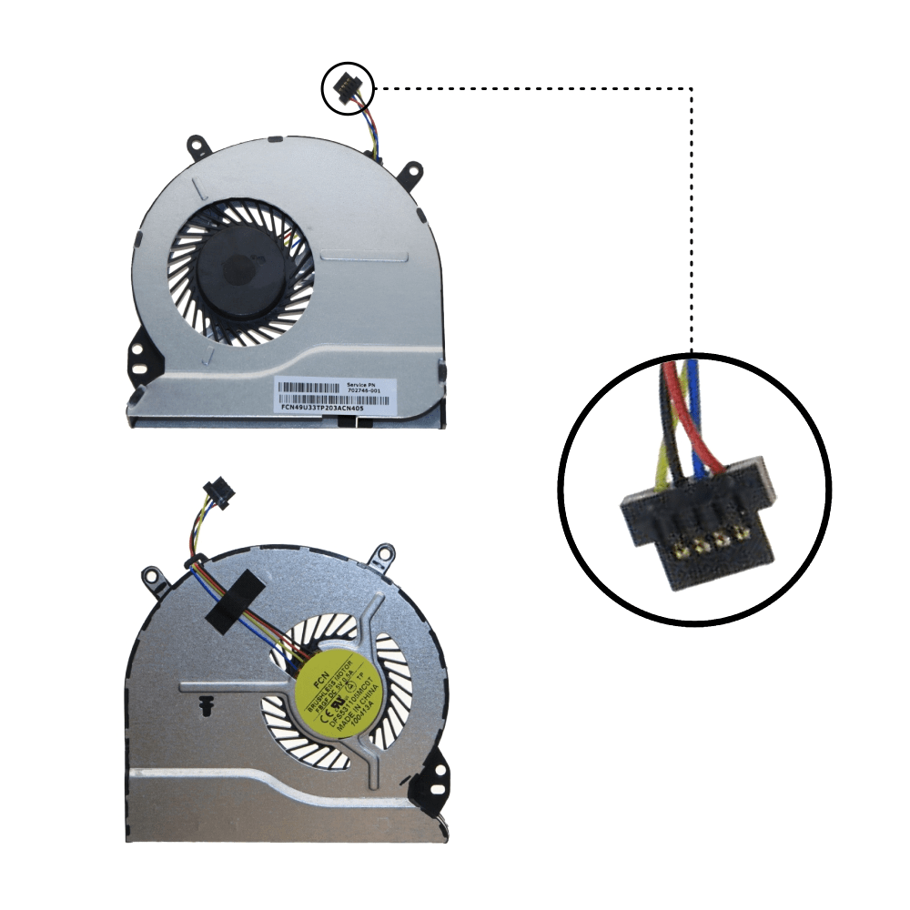 Laptop CPU Cooling Fan For HP 14-B 15-B 15-B142DX 15-B119TX 15-B135TX Series