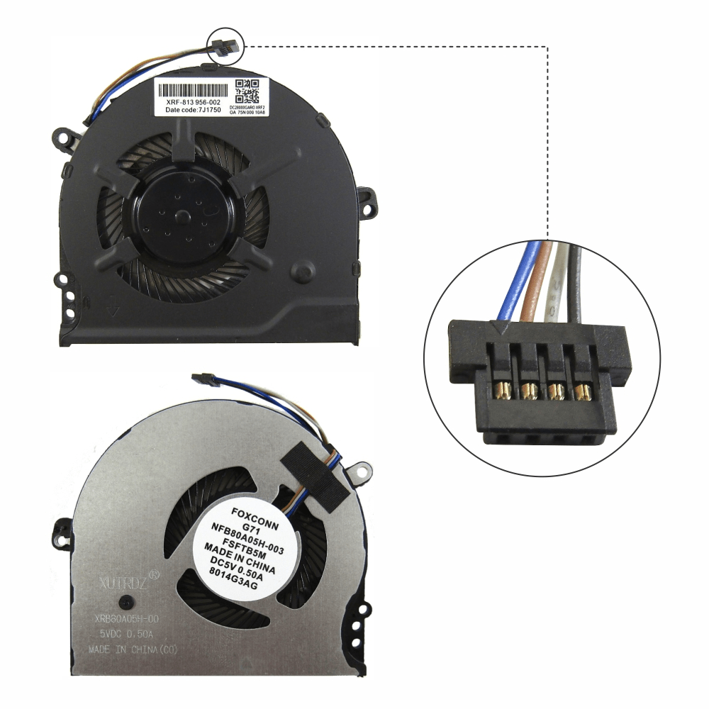 Laptop CPU Cooling Fan For HP Pavilion 15-CC 15CK 15-CK 15-CC708TX 15-CC715TX Series