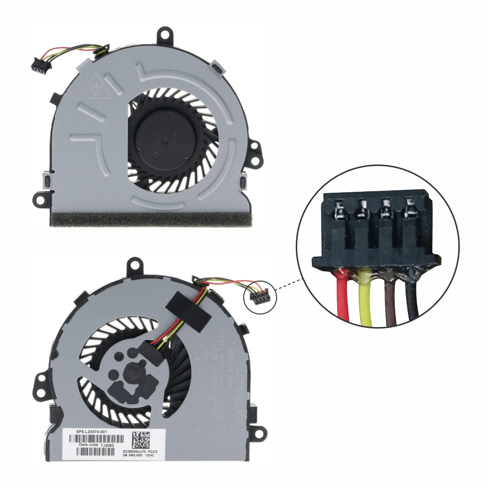Laptop CPU Cooling Fan For HP 15-DA 15-DR 15-DX 15-DB 15Q-DX 15T-DS 250 G7 255 G7 256 G7 Series