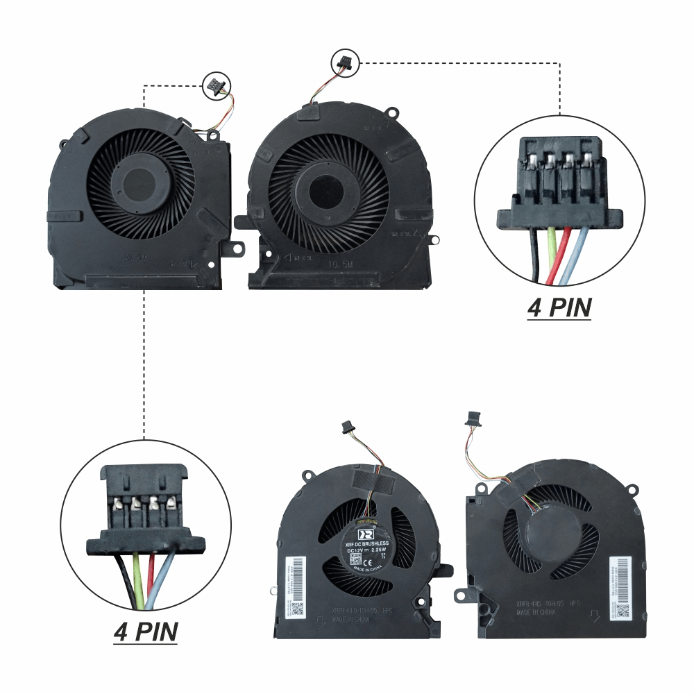 Laptop CPU Cooling Fan For HP OMEN 15-EK 15-EN TPN-Q236 15-EK0023DX 15-EK0020CA 15-EK0013DX 15-EK0008CA Series