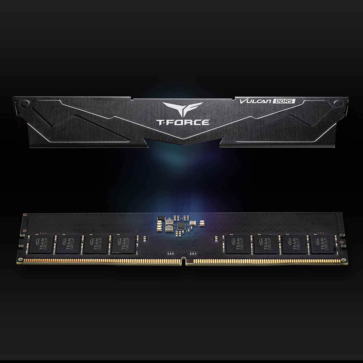 TeamGroup T-Force Vulcan DDR5 UDIMM Desktop Gaming Memory, Metal Heatsink, ECC, XMP 3.0/AMD Expo, Compatible with Intel/AMD CPU, High Performance, Low Latency RAM