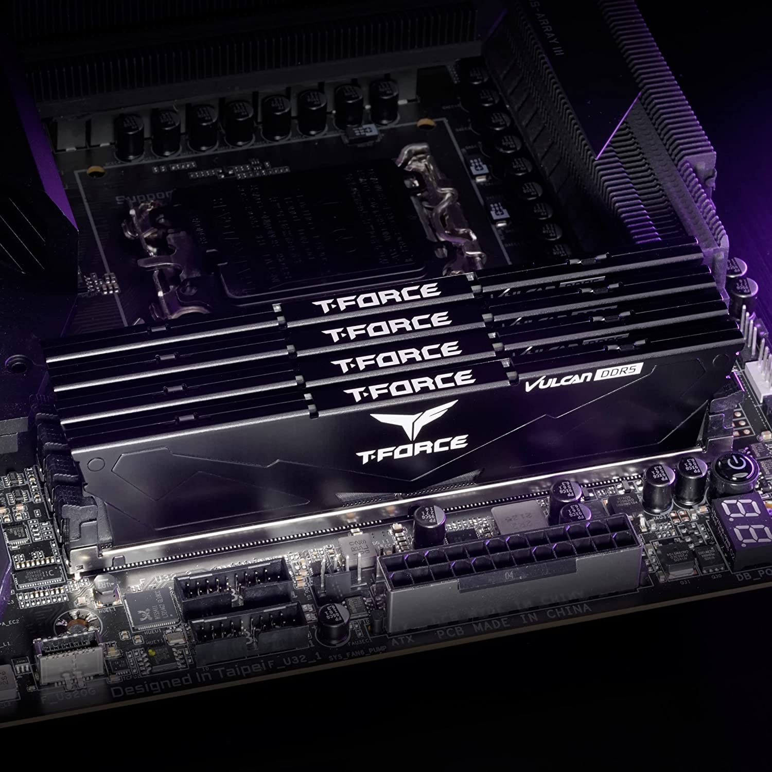 TeamGroup T-Force Vulcan DDR5 UDIMM Desktop Gaming Memory, Metal Heatsink, ECC, XMP 3.0/AMD Expo, Compatible with Intel/AMD CPU, High Performance, Low Latency RAM