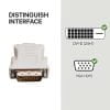 DVI 24 +1 Pin DVI to VGA Male to Female Video Converter Adapter Compatible with PC Laptop for Graphics Cards, Computer, HDTV, Monitor DVI 24 +1 Pin DVI to VGA Male to Female Video Converter Adapter Compatible with PC Laptop for Graphics Cards, Computer, HDTV, Monitor