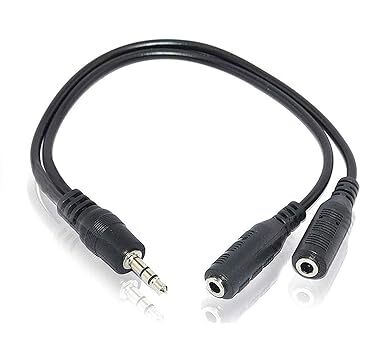 Aux Jack Male to Female Stereo Headphone Earphone Jack Y Splitter  Audio Jack Adapter Cable