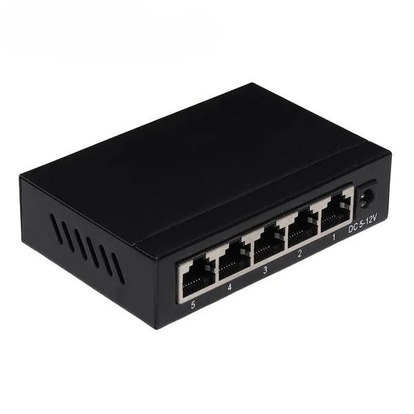 Gigabit Ethernet Network Switch | 5/8-Port 10/100Mbps | Metal Body, RJ45 Ports, Plug & Play, Compact Design for Seamless Connectivity Gigabit Ethernet Network Switch | 5/8-Port 10/100Mbps | Metal Body, RJ45 Ports, Plug & Play, Compact Design for Seamless Connectivity