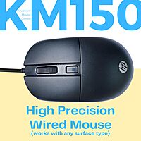 HP KM150 Wired Keyboard and Mouse Combo Full-Size Keyboard, 1600 DPI Ergonomic Optical Sensor Mouse, Instant USB Plug-and-Play, 12 Shortcut Keys, Adjustable Slope Keyboard HP KM150 Wired Keyboard and Mouse Combo Full-Size Keyboard, 1600 DPI Ergonomic Optical Sensor Mouse, Instant USB Plug-and-Play, 12 Shortcut Keys, Adjustable Slope Keyboard
