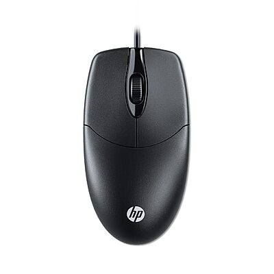 HP M050 3 Button Wired USB Mouse, 1200 DPI, Ergonomic Design, Optical Engine (Black)
