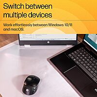 HP M120 Wireless Mouse, USB-A Nano Dongle, 2.4 Ghz Wireless Connection, 6 Buttons, Up to 1600 Dpi, Optical Sensor, Ergonomic Design HP M120 Wireless Mouse, USB-A Nano Dongle, 2.4 Ghz Wireless Connection, 6 Buttons, Up to 1600 Dpi, Optical Sensor, Ergonomic Design
