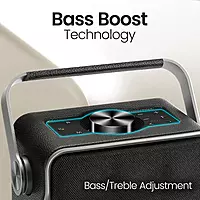 Portronics Harmony II 60W HD Sound Portable Bluetooth 5.3V Speaker, Bass Boost Technology (Grey)