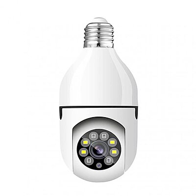 Wifi Camera | 3MP Indoor Bulb Camera Indoor 360Â° Smart Home Security Camera | Light Vision 24x7 Continuous Recording with Motion Sensor