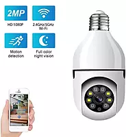 Wifi Camera | 3MP Indoor Bulb Camera Indoor 360° Smart Home Security Camera | Light Vision 24x7 Continuous Recording with Motion Sensor Wifi Camera | 3MP Indoor Bulb Camera Indoor 360° Smart Home Security Camera | Light Vision 24x7 Continuous Recording with Motion Sensor