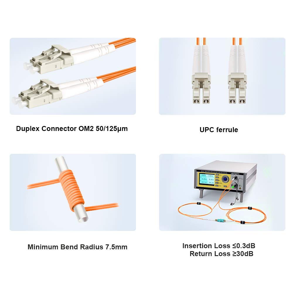 Fibre Optic Patch Cord LC/UPC-LC/UPC MM DX -5m Fibre Optic Patch Cord LC/UPC-LC/UPC MM DX -5m