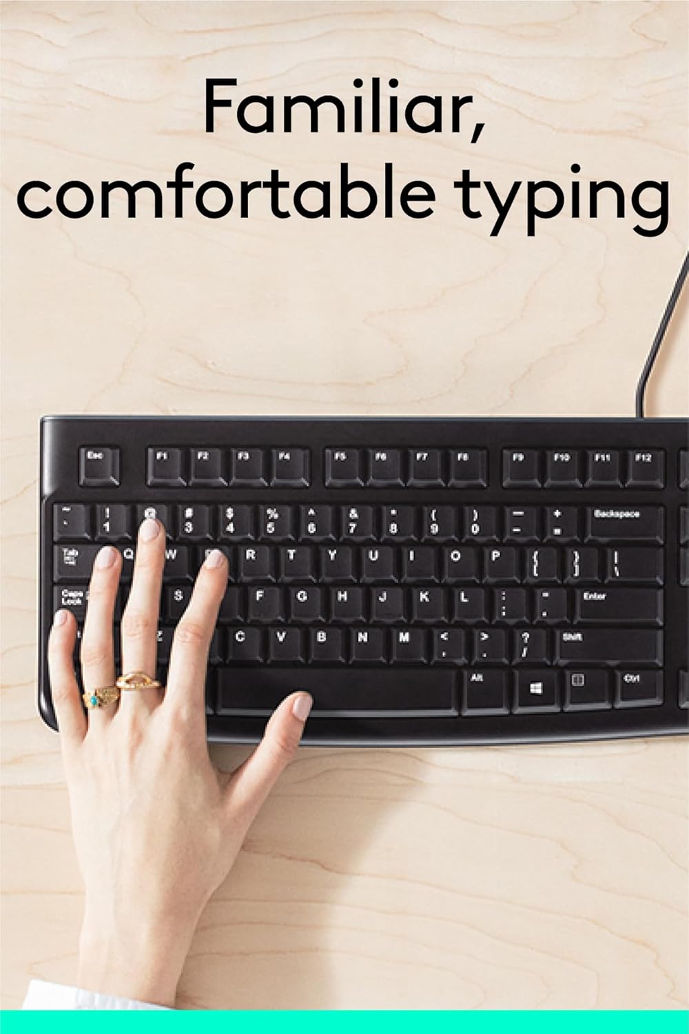 Logitech K120 Wired USB Keyboard – Full-Size, Plug & Play, Spill-Resistant, Durable Design (Black) Logitech K120 Wired USB Keyboard – Full-Size, Plug & Play, Spill-Resistant, Durable Design (Black)