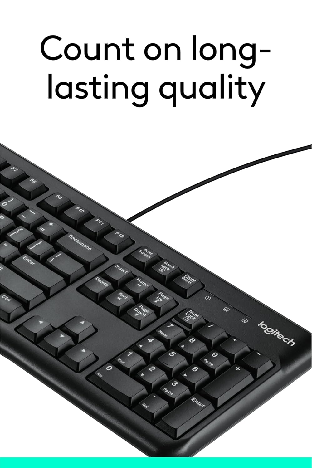 Logitech K120 Wired USB Keyboard – Full-Size, Plug & Play, Spill-Resistant, Durable Design (Black) Logitech K120 Wired USB Keyboard – Full-Size, Plug & Play, Spill-Resistant, Durable Design (Black)