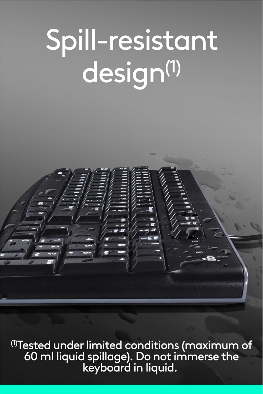 Logitech K120 Wired USB Keyboard – Full-Size, Plug & Play, Spill-Resistant, Durable Design (Black) Logitech K120 Wired USB Keyboard – Full-Size, Plug & Play, Spill-Resistant, Durable Design (Black)