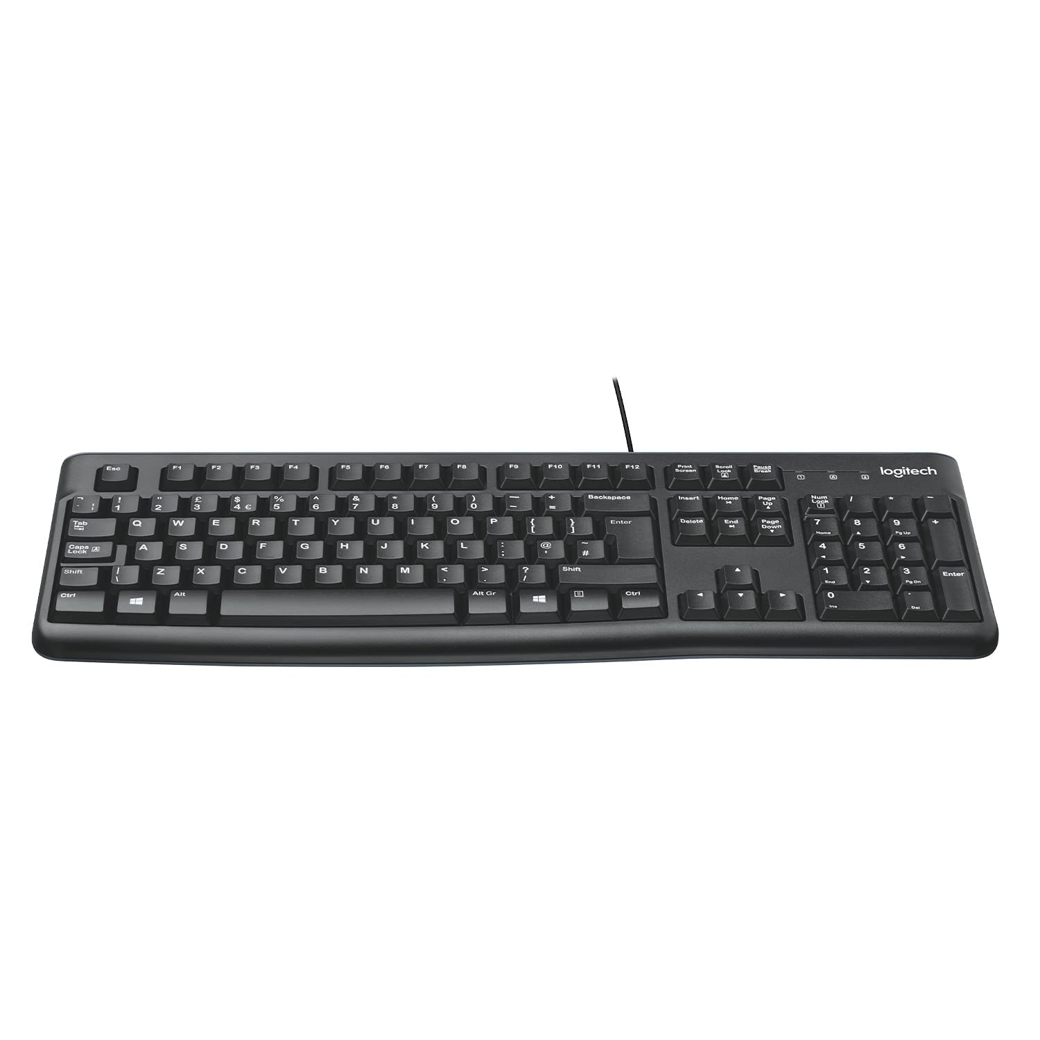 Logitech K120 Wired USB Keyboard – Full-Size, Plug & Play, Spill-Resistant, Durable Design (Black) Logitech K120 Wired USB Keyboard – Full-Size, Plug & Play, Spill-Resistant, Durable Design (Black)