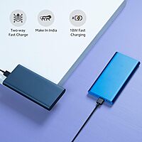 Mi 10000mAH Li-Polymer, Micro-USB and Type C Input Port, Power Bank 3i with 18W Fast Charging blue Mi 10000mAH Li-Polymer, Micro-USB and Type C Input Port, Power Bank 3i with 18W Fast Charging blue