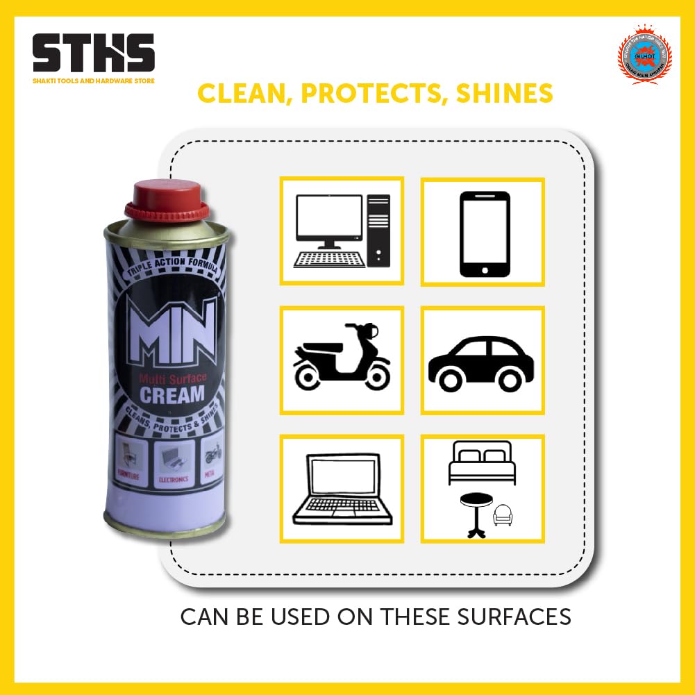 MIN Multi Surface Cream | Multipurpose Cleaning Cream for Stubborn Stains | Ideal for Kitchen, Bathroom, and More | Easy & Effective Cleaning Solution (100g) MIN Multi Surface Cream | Multipurpose Cleaning Cream for Stubborn Stains | Ideal for Kitchen, Bathroom, and More | Easy & Effective Cleaning Solution (100g)