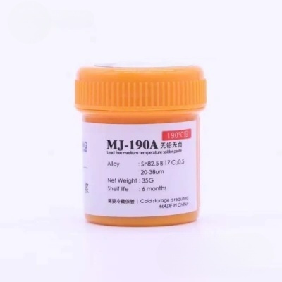 MJ-190A Reballing Solder Paste - 190°C, 35g for Precision Repairs MJ-190A Reballing Solder Paste - 190°C, 35g for Precision Repairs