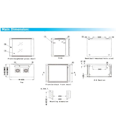 Metal CCTV Camera/Network Rack 56cm x 57cm x 8cm Metal CCTV Camera/Network Rack 56cm x 57cm x 8cm