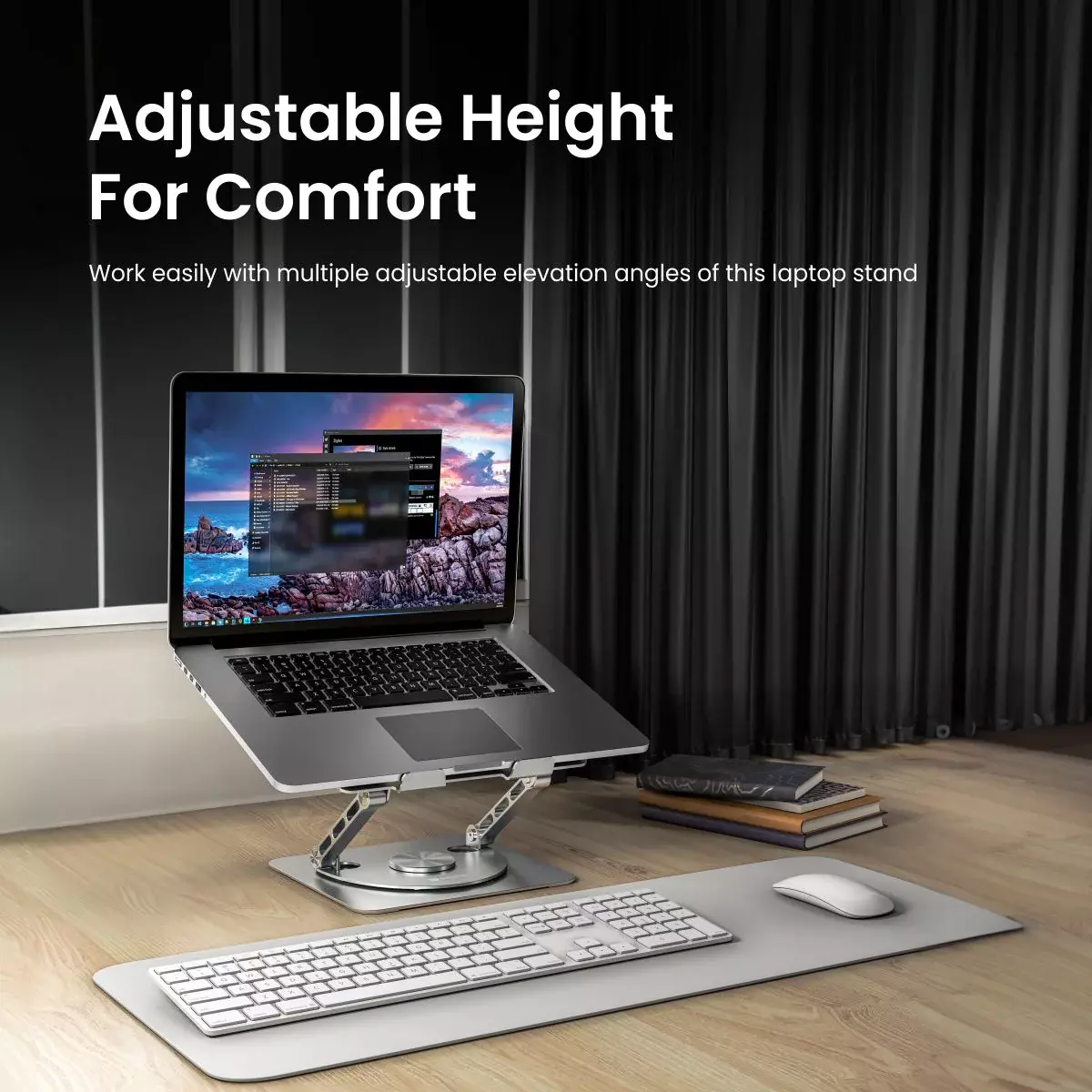 My Buddy Spinlight Laptop Stand with Cooling Fan,(Silver) My Buddy Spinlight Laptop Stand with Cooling Fan,(Silver)