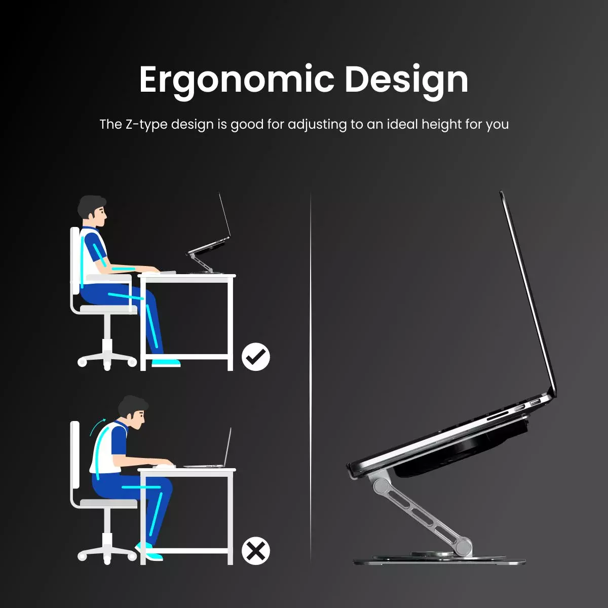 My Buddy Spinlight Laptop Stand with Cooling Fan,(Silver) My Buddy Spinlight Laptop Stand with Cooling Fan,(Silver)