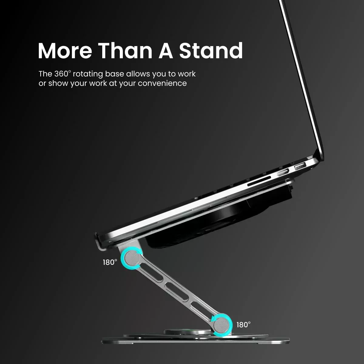 My Buddy Spinlight Laptop Stand with Cooling Fan,(Silver) My Buddy Spinlight Laptop Stand with Cooling Fan,(Silver)