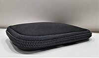Multipurpose Zipper Protective Neoprene Pouch Compact Storage for USB, Cables, Coins, Cards (Black) Multipurpose Zipper Protective Neoprene Pouch Compact Storage for USB, Cables, Coins, Cards (Black)