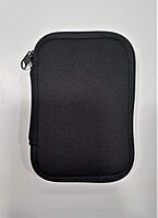 Multipurpose Zipper Protective Neoprene Pouch Compact Storage for USB, Cables, Coins, Cards (Black) Multipurpose Zipper Protective Neoprene Pouch Compact Storage for USB, Cables, Coins, Cards (Black)