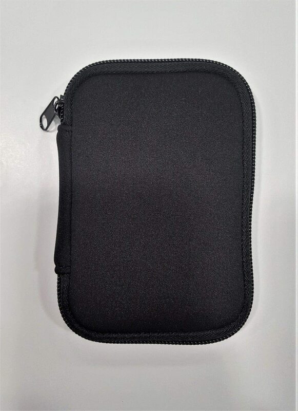 Multipurpose Zipper Protective Neoprene Pouch Compact Storage for USB, Cables, Coins, Cards (Black) Multipurpose Zipper Protective Neoprene Pouch Compact Storage for USB, Cables, Coins, Cards (Black)