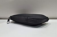Multipurpose Zipper Protective Neoprene Pouch Compact Storage for USB, Cables, Coins, Cards (Black) Multipurpose Zipper Protective Neoprene Pouch Compact Storage for USB, Cables, Coins, Cards (Black)